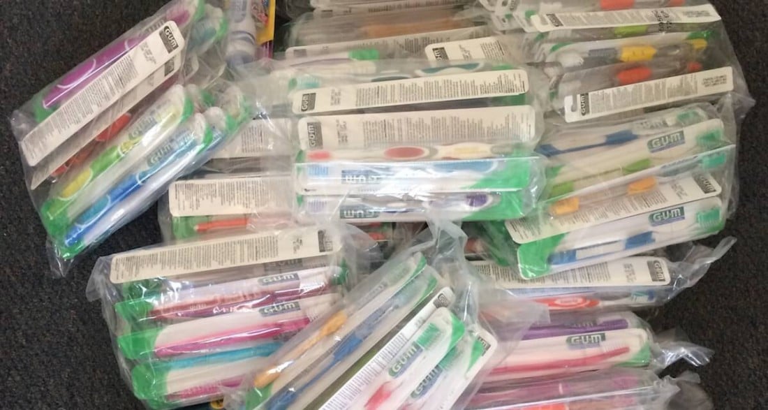 Sunstar Americas Donates Hundreds of Toothbrushes