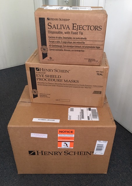 Dental Supplies From ICDGVF And Henry Schein Care Arrives